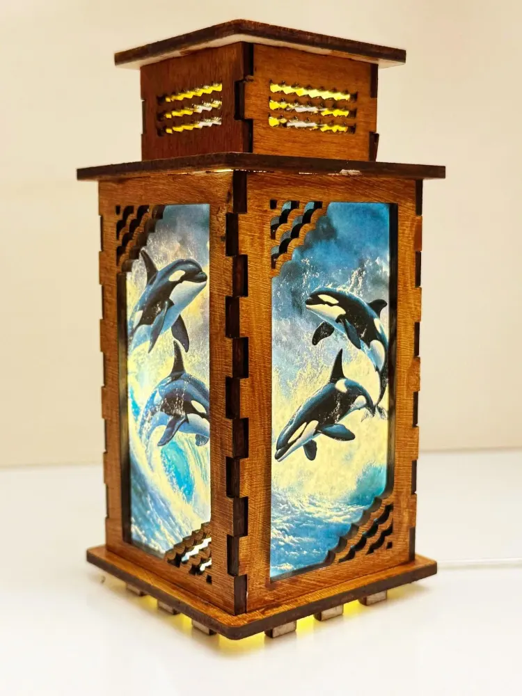 Orca Killer Whale Night Lamp Lantern