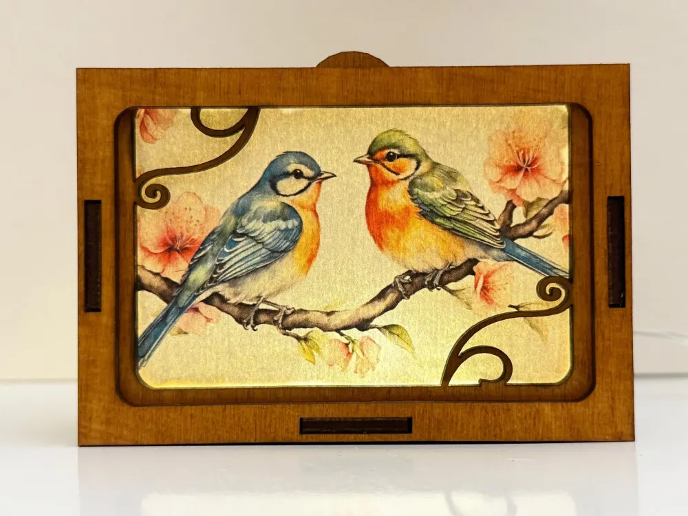 Song Birds In Forest Night Lamp Lantern