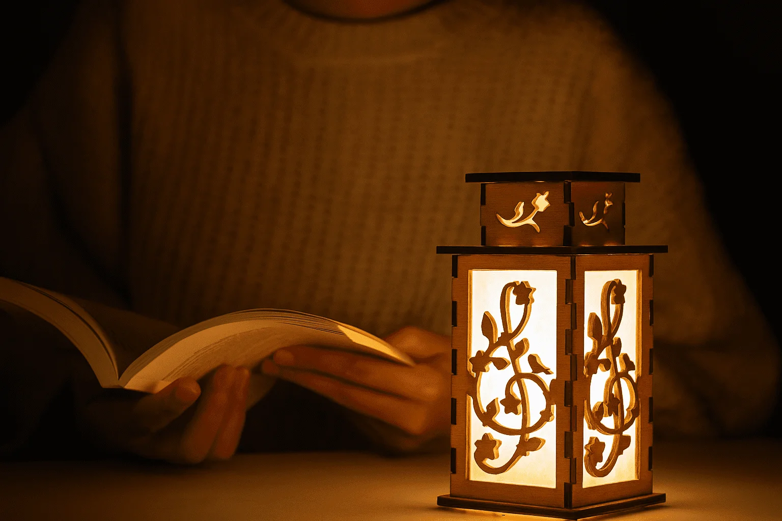 Avian Harmony: Owl in the Night Timber - Handcrafted Baltic birch night lamp by Artiviesta London