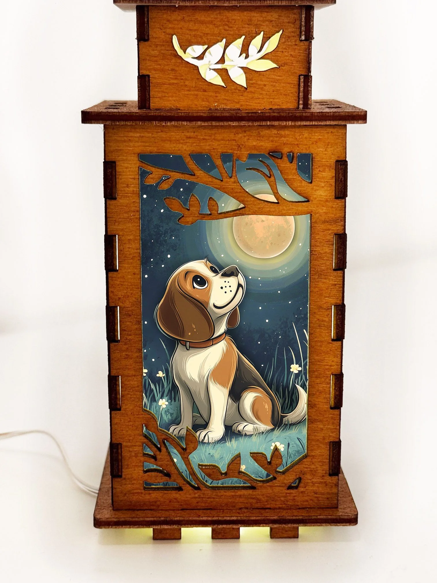 Beagle Dog - Artiviesta Handmade Wooden Lamp