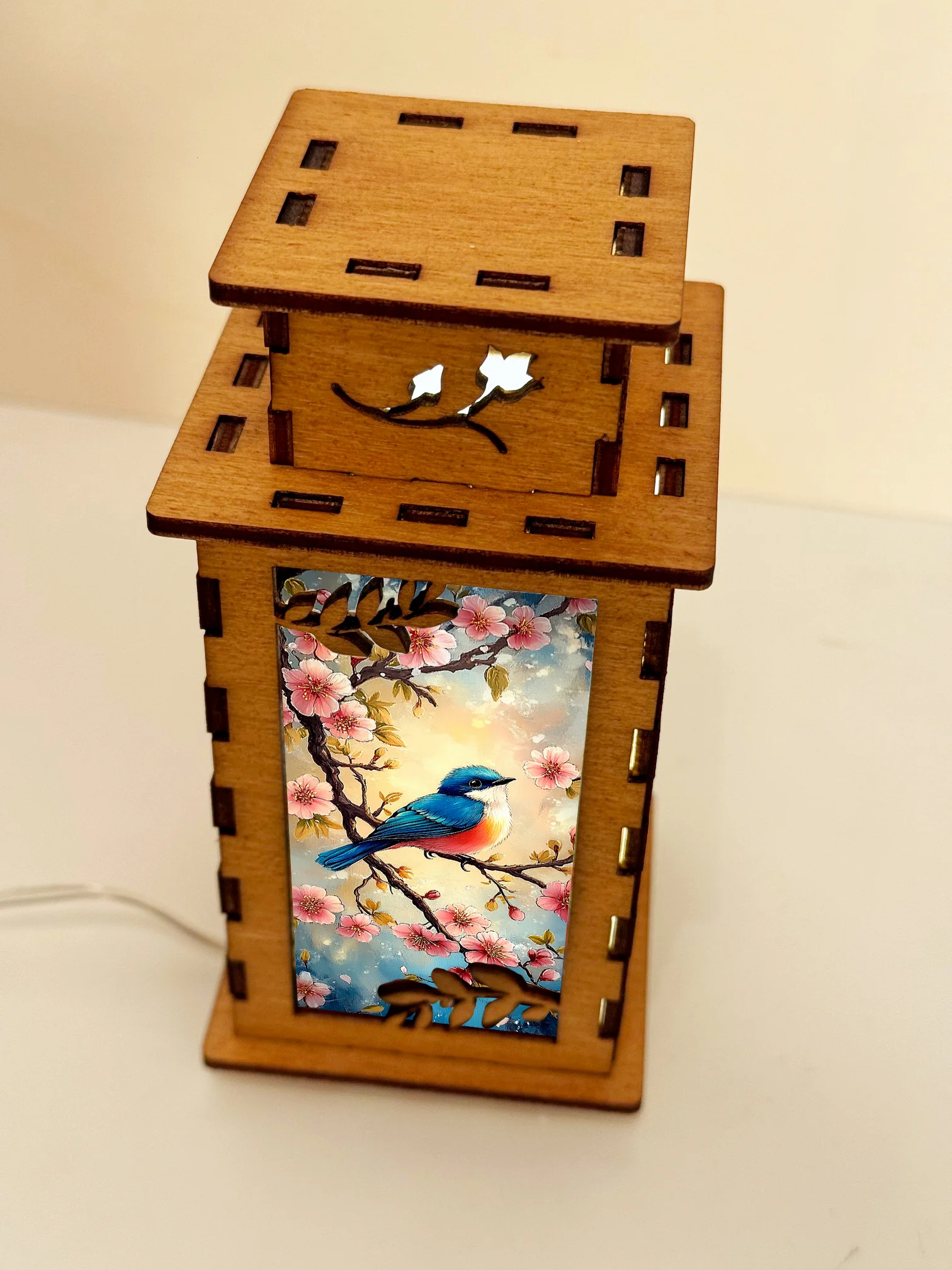 Bird Flower - Artiviesta Handmade Wooden Lamp