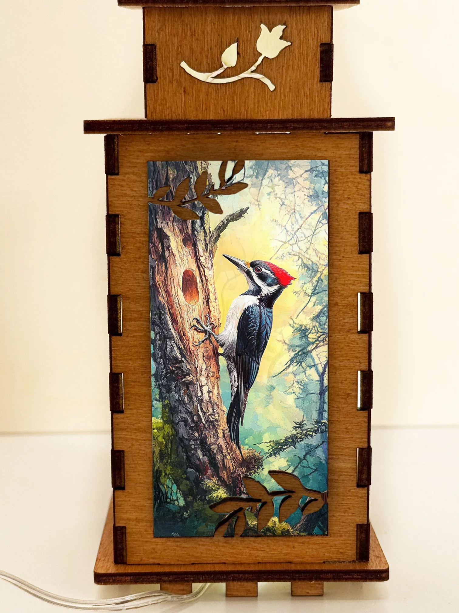 Woodpecker Bird - Artiviesta Handmade Wooden Lamp