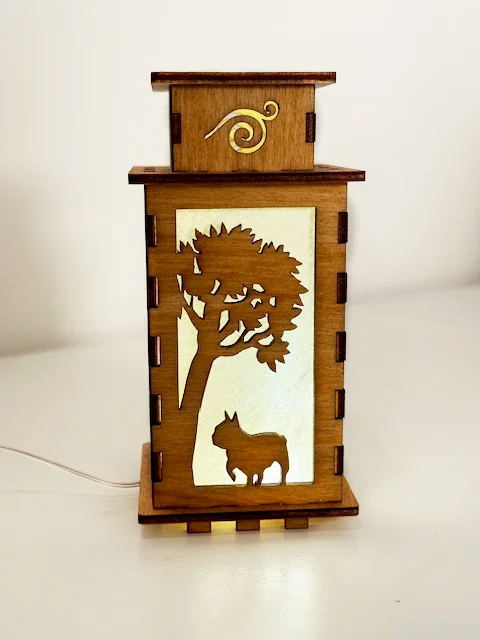 French Bulldog - Artiviesta Handmade Wooden Lamp