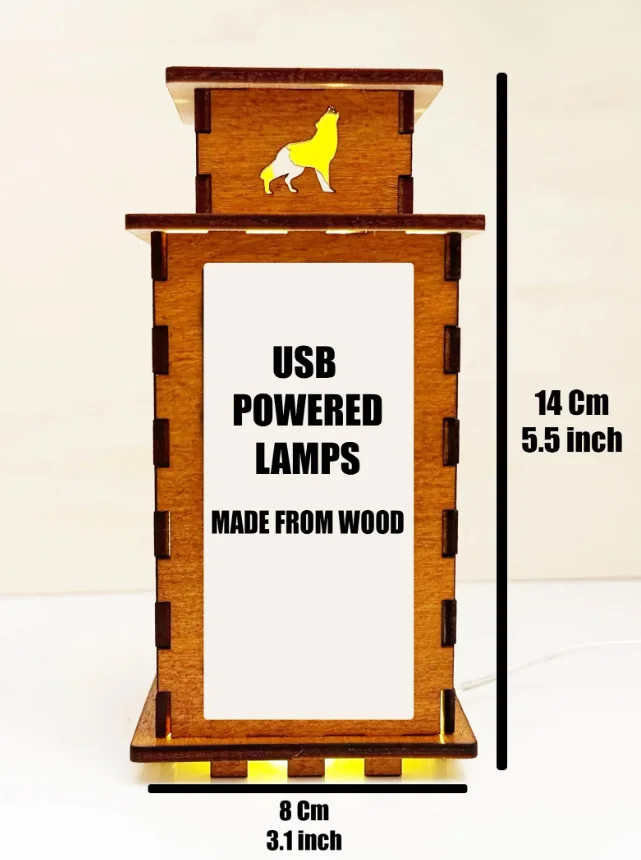 Lamp Size - Artiviesta Handmade Wooden Lamp