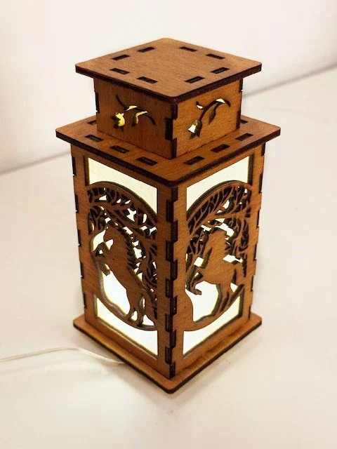 Horse Tree - Artiviesta Handmade Wooden Lamp