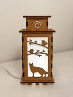 German Shepherd Wooden Art Dog Lamp