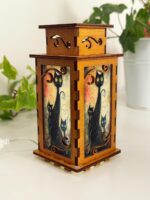 Three Black Cats Artistic Night Lamp Lantern