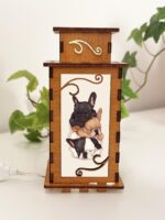 Three French Bulldogs Dog Hearts Night Lamp