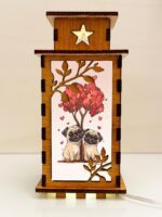Two Pugs In Love Night Lamp Lantern