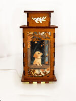 Dog On Window Wooden Art Lamp – Cute Dog Night Light Gift Home Decor - Image 2