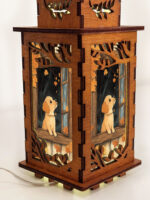 Dog On Window Wooden Art Lamp – Cute Dog Night Light Gift Home Decor - Image 5