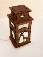 African Animals Wooden Night Lamp - Glowing Light Home Decor - Image 3