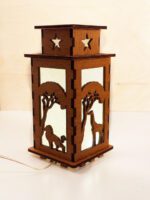African Animals Wooden Night Lamp - Glowing Light Home Decor - Image 4