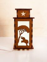 African Animals Wooden Night Lamp - Glowing Light Home Decor - Image 7