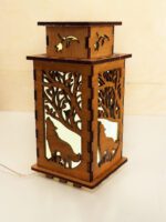 Wolf Wooden Night Lamp - Animal Glowing Light Home Decor - Image 3