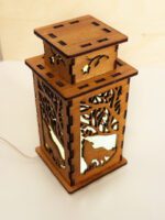 Wolf Wooden Night Lamp - Animal Glowing Light Home Decor - Image 4