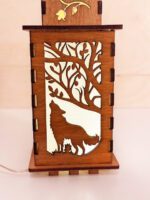 Wolf Wooden Night Lamp - Animal Glowing Light Home Decor - Image 5