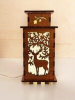 Forest Deer Wooden Night Lamp - Animal Glowing Light Home Deco