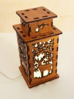 Forest Deer Wooden Night Lamp - Animal Glowing Light Home Deco - Image 6