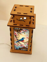 Bird With Flowers Wooden Lamp, Bird Light Home Decor - Image 4