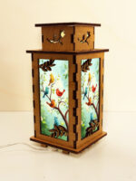 Colorful Birds On A Branch Wooden Night Lamp, Bird Light Home Decor - Image 5