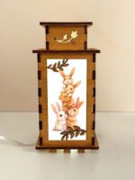 Cute Bunny Group Wooden Night Lamp - Rabbit Light Home Deco - Image 2