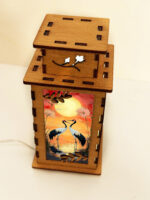 Crane Birds Sunset Wooden Night Lamp, Bird Glowing Light Home Deco - Image 5