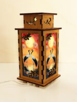 Crane Birds Sunset Wooden Night Lamp, Bird Glowing Light Home Deco - Image 4