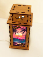 Flamingo Birds Wooden Night Lamp, Bird Glowing Light Home Decor - Image 2