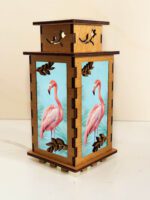 Flamingo Wooden Night Lamp - Bird Glowing Light Home Deco - Image 4
