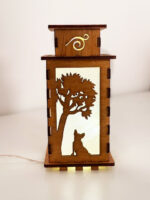 French Bulldog In Park Dog Wooden Night Lamp Lantern – Cute Bulldog Light - Image 2