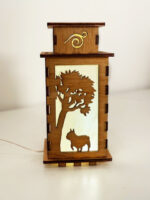 French Bulldog In Park Dog Wooden Night Lamp Lantern – Cute Bulldog Light - Image 3