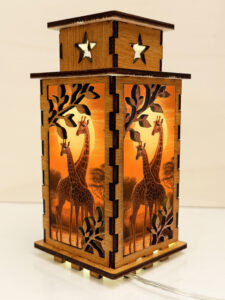 Giraffe Sunset Wooden Night Lamp - Animal Light Home Deco - Image 4