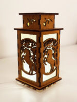 Horse Tree Wooden Night Lamp - Animal Glowing Light Home Deco - Image 3