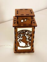 Horse Tree Wooden Night Lamp - Animal Glowing Light Home Deco - Image 5