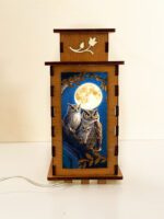 Night Owls On Branch Wooden Night Lamp - Bird Glowing Light Home Deco