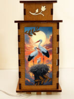 Stork Birds Wooden Night Lamp, Bird Glowing Light Home Deco - Image 5